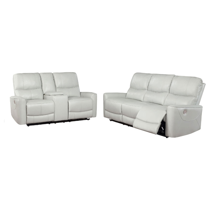 2-piece Power Reclining Sofa Set, Gray