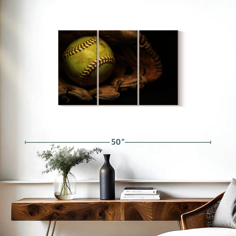 Softball And Glove
