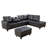 Plyler 97.2" Wide Modular Sectional with Ottoman-1531271661-1531271663