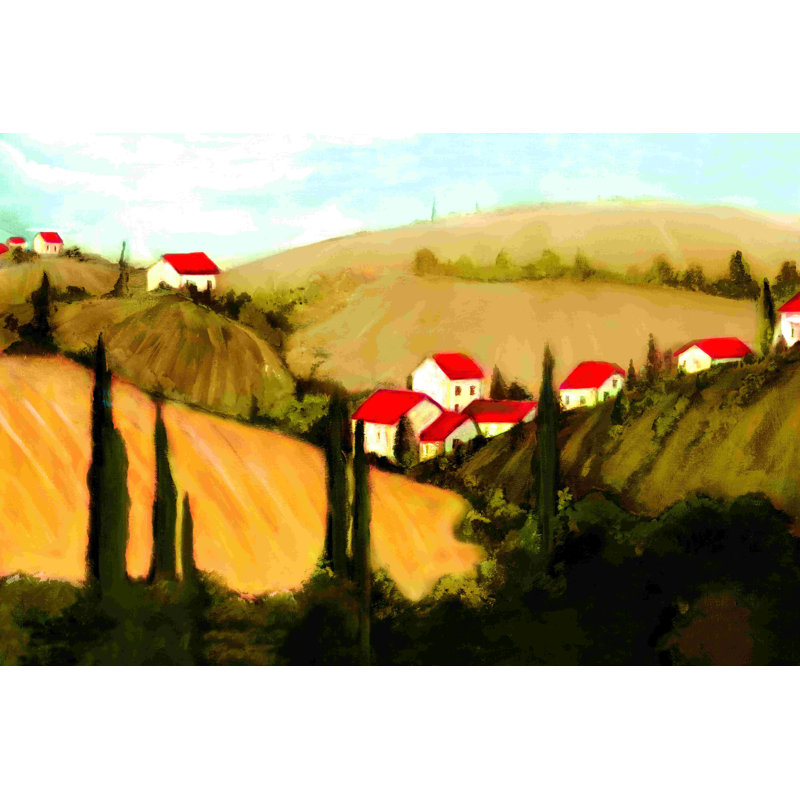 " Tuscan Valley ", 12" W x 8" H