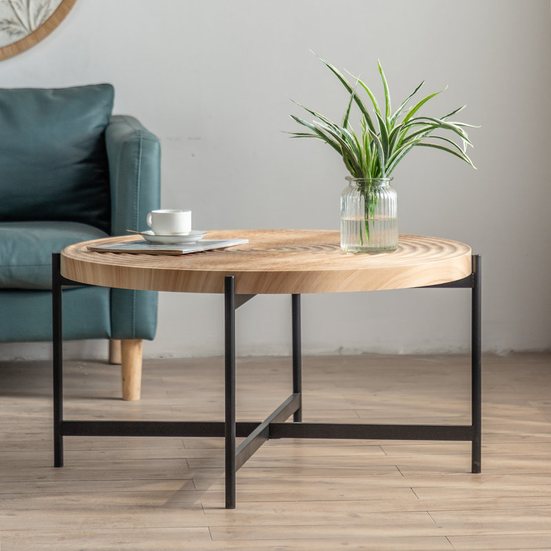 Table basse Heydi, H 17,32 po x l 33,07 po x P 33,07 po, Brun / brun foncé