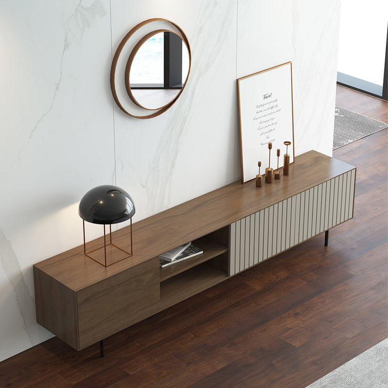 Meuble télé Modern Minimalist, H 21,64 po x L 78,73 po x l 15,74 po