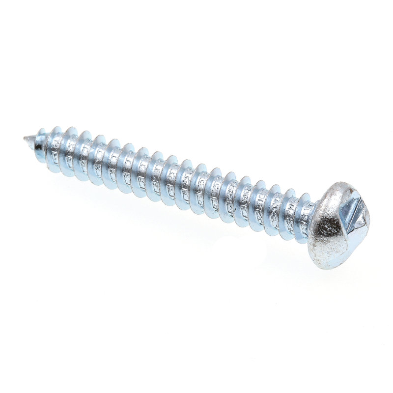 Vis à tôle, à sens unique, tête ronde, # 12 X 1-1 / 2 po, zingué (paquet de 100), H 5,05 po x l 3,75 po x P 1,35 po