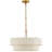 Dia 19.69 Inches, 6-Light Modern Farmhouse Chandelier With Hand-Weaving Shade