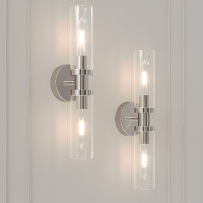 Applique murale rechargeable 16,5 po avec télécommande et ampoule incluse