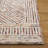 Laquia Hand Tufted Wool/Cotton Geometric Rug in Ivory/Rust-357727014