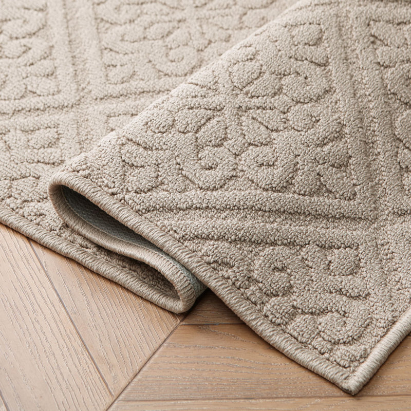 Laura Ashley Austell Solid Hi-Low Tufted Rugs, Rectangle 2'2" x 3'9"/Runner 2'2" x 5', Brown