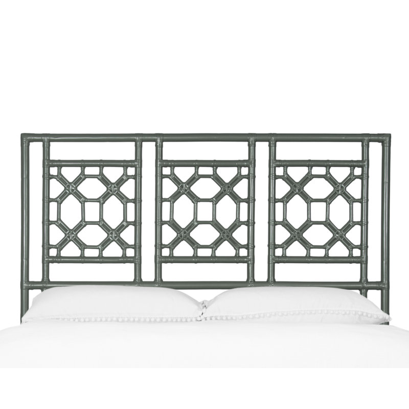 Rattan Open-Frame Headboard, Queen, Evergreen
