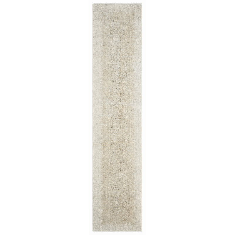 Tapis d'intérieur moderne ivoire DKNY Grand Street, Tapis de couloir 2 pi 2 po x 10 pi