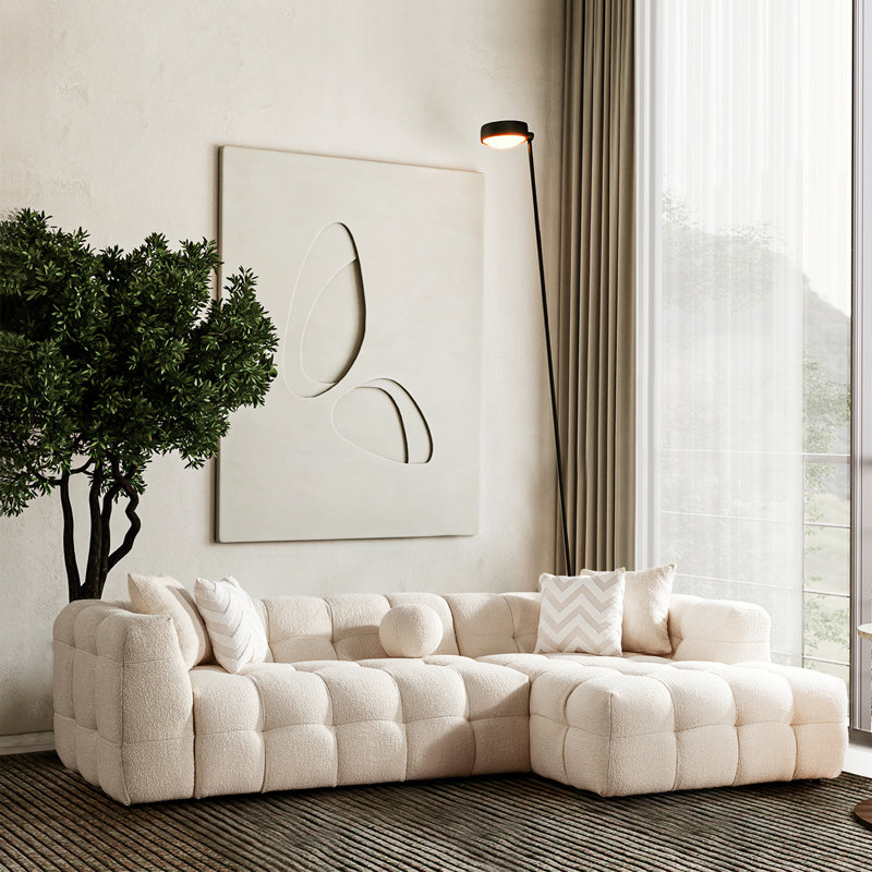 Canapé modulaire Damini Aris droite (crème)