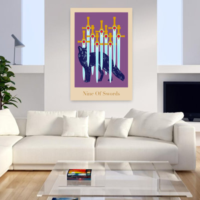 Tarot Card Poster Gothic Mystical Abstract Wall Art