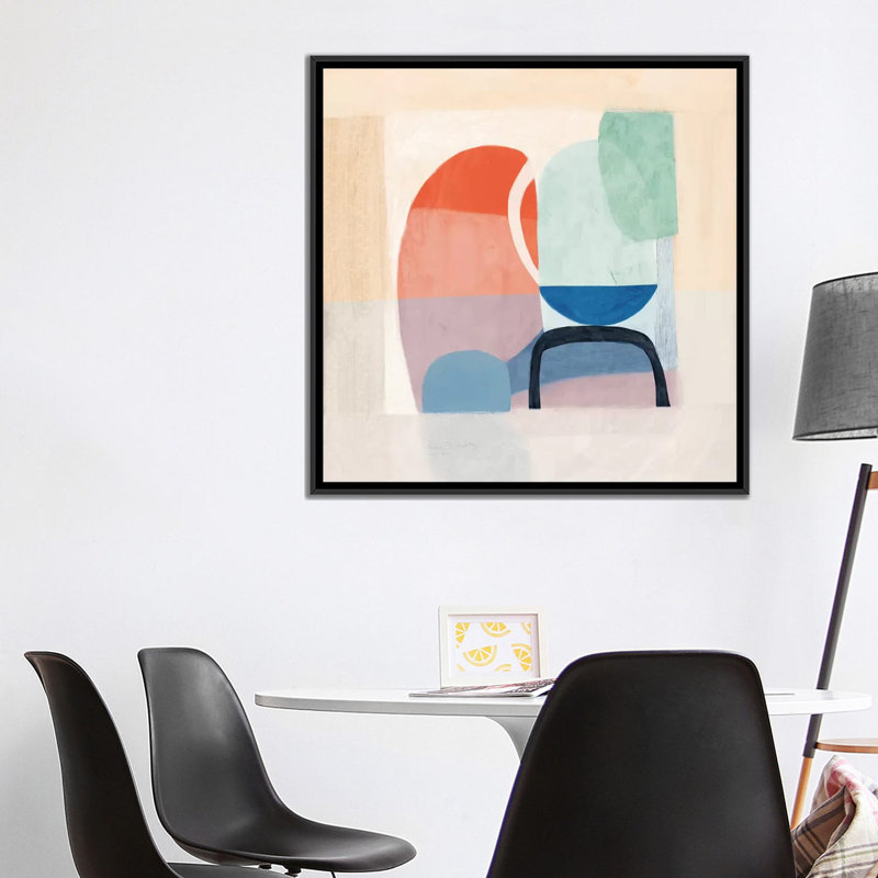 Multiforme II - Impression sur toile, H 37 po x l 37 po x P 1,5 po, Toile encadrée noire, Pas de tapis