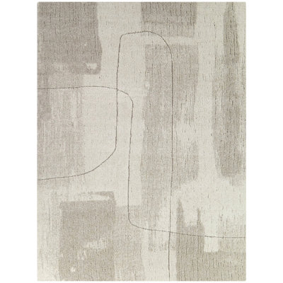 Tapis crème moderne et abstrait Remonica