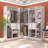 Selestina 110'' Closet System with Wooden Drawers-1234567022