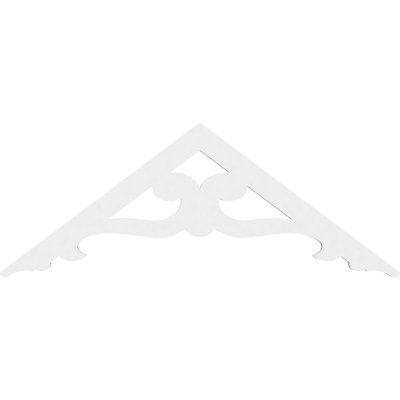 Brontes Signature Urethane Gable Pediment, Primed Tan