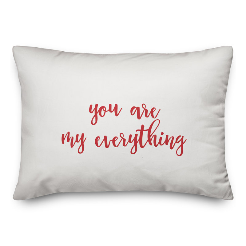  Coussin You Are My Everything, Rouge / Blanc
