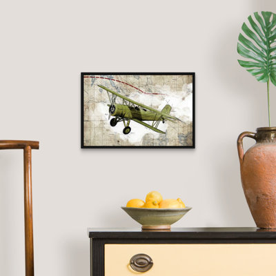Biplane, impression d’art graphique sur toile