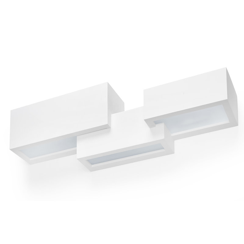 Fike Gypsum Flush Mounted Sconce