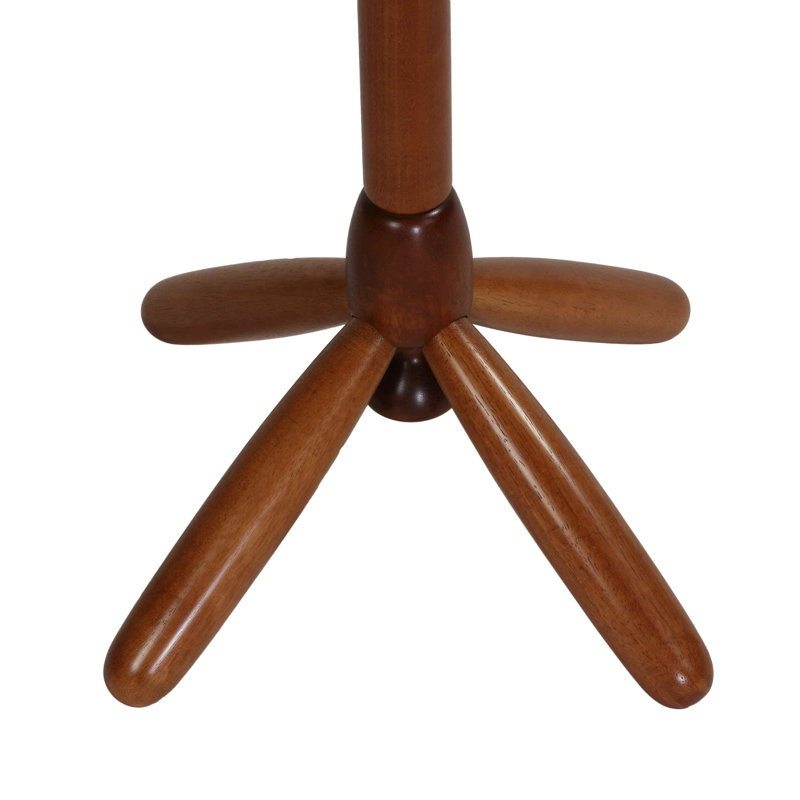 Demetri Solid Wood Freestanding 5 - Hook Coat Rack, Oak