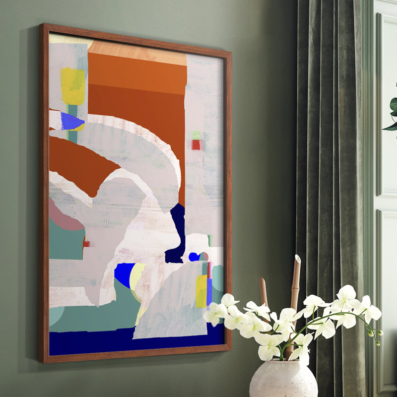 Lucca en couleur I, reproduction encadrée - bois massif, Brun, H 20 po x l 16 po