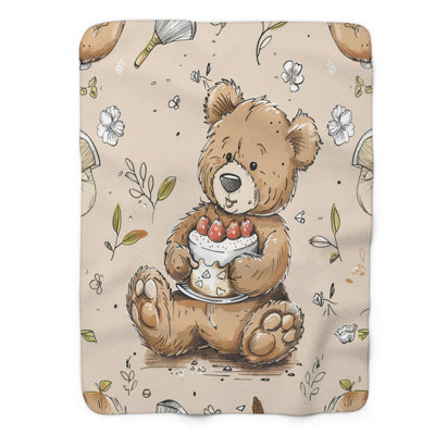Couverture bohème 1 pièce Boho Bear