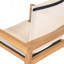 Chaise de salle à manger, ensemble de 2, structure en teck et textile beige