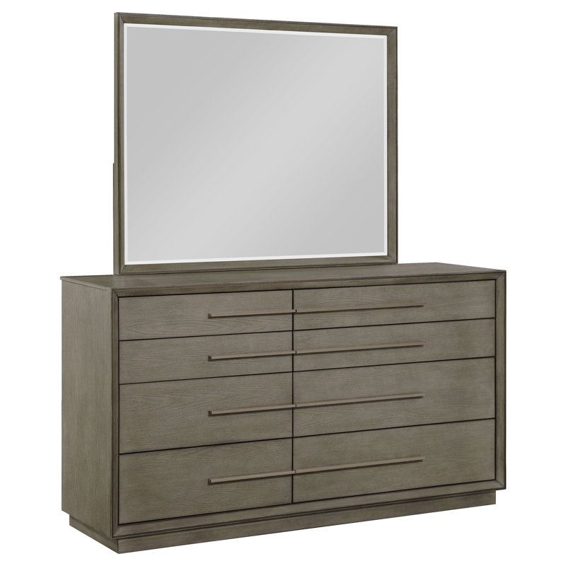 Commode 8 tiroirs avec miroir Prescott