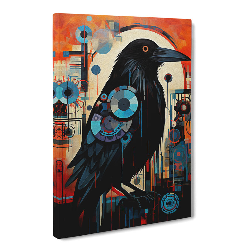 Crow Constructivism - No Frame Print, 60cm H x 40cm W x 3cm D