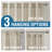 Linen Curtains for Living Room 2 Panels Back Tab Loop Pocket Textured Light Filtering Semi Sheer Rustic Farmhouse Boho Curtain for Bedroom , Castle Wall-16304810-16304807