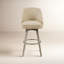 Tabouret de bar pivotant à 360° Pearce Sand, revêtement rembourré-1954604879-1937796835-1919122212
