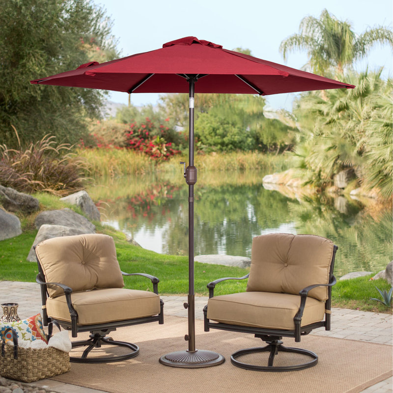 Parasol de marché 7,2 pi Seegmiller, Rouge