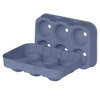 6 Large Balls Ice Tray - Blue