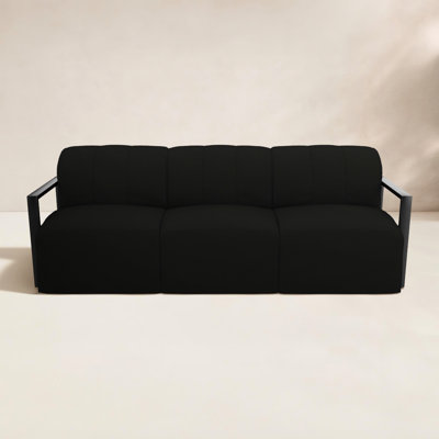 Rosalie Outdoor Sofa With Sunbrella Cushions And Aluminum Arms
