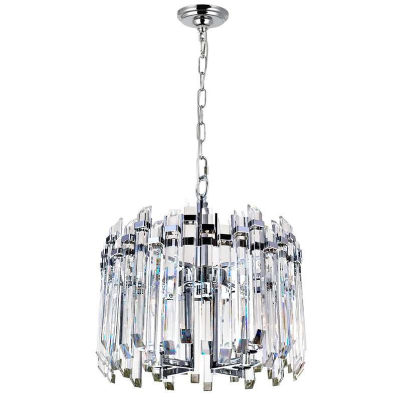 Jemima 4 - Light Steel Dimmable Chandelier