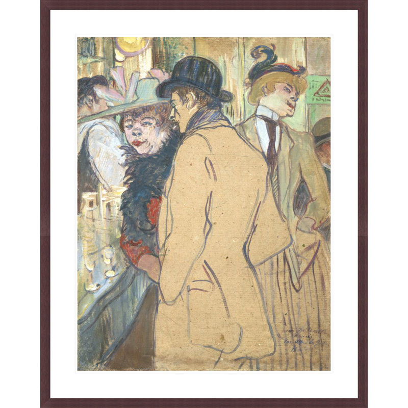 «Alfred la Guigne» par Henri de Toulouse-Lautrec, impression giclée encadrée, H 41,5 po x l 33,29 po