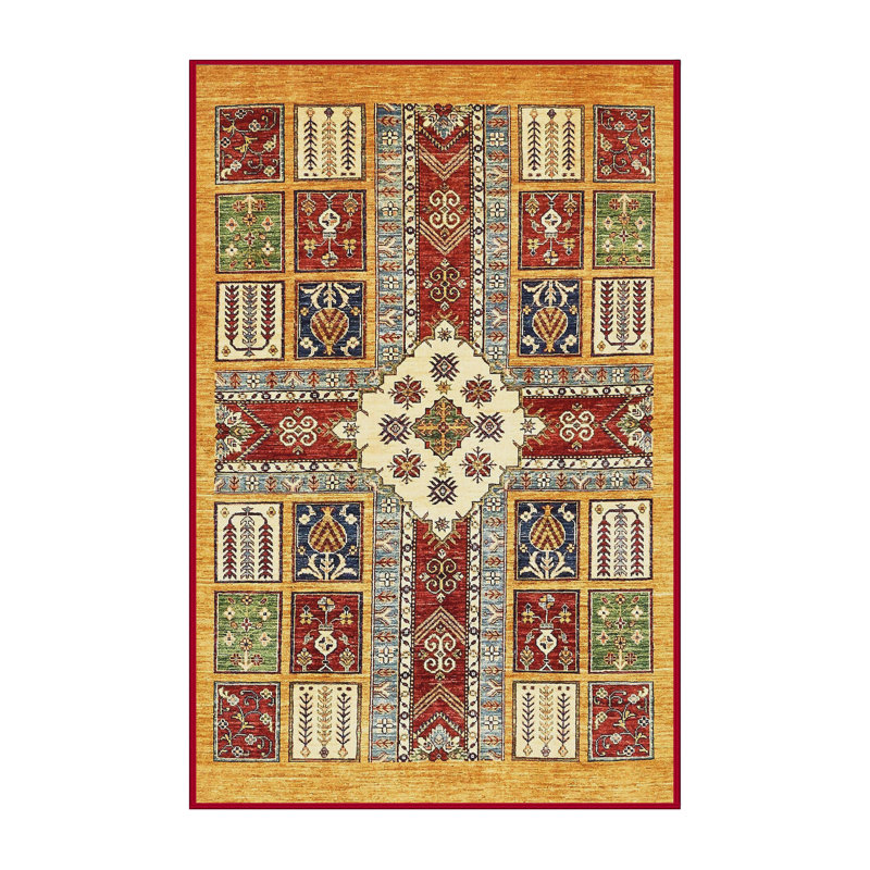Abstract Indoor Rug, Rectangle 2' x 4'