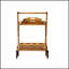Chariot-bar Riviera avec bois d'acacia durable, rangement spacieux et roulettes lisses pour une réception élégante