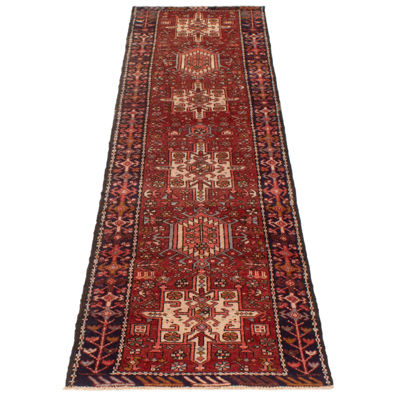 Zaydrian One-of-a-Kind 3'0" X 10'5" 1990s Runner Wool Area Rug Red
