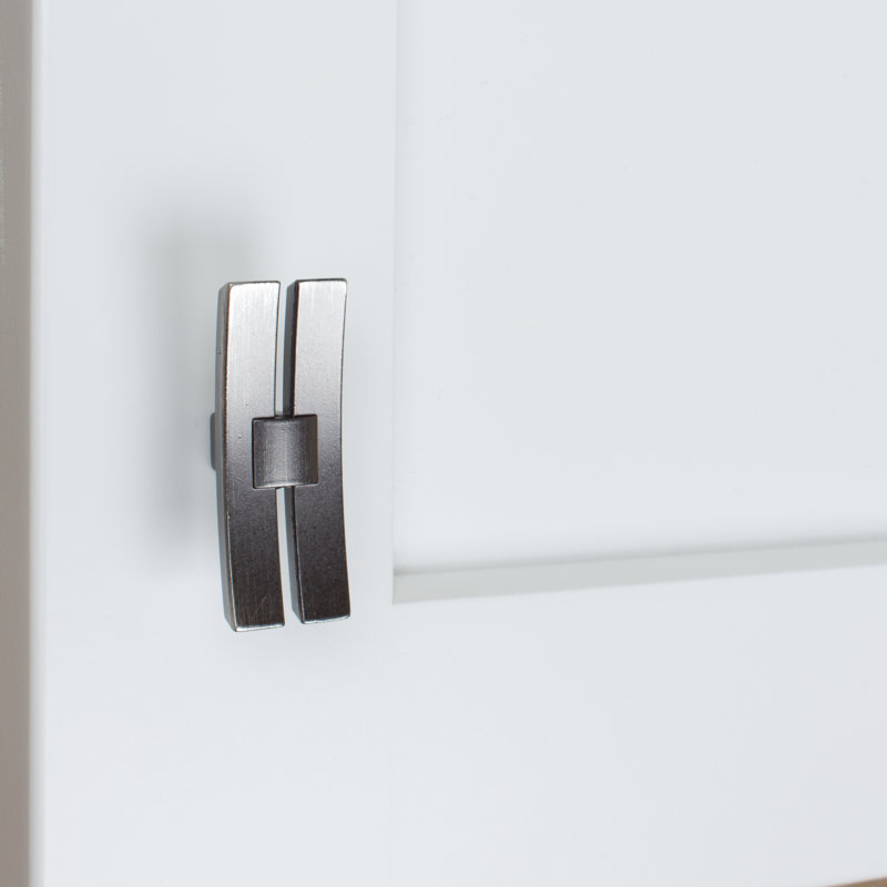 1 7/8" Length Bar Knob Multipack, Brushed Pewter