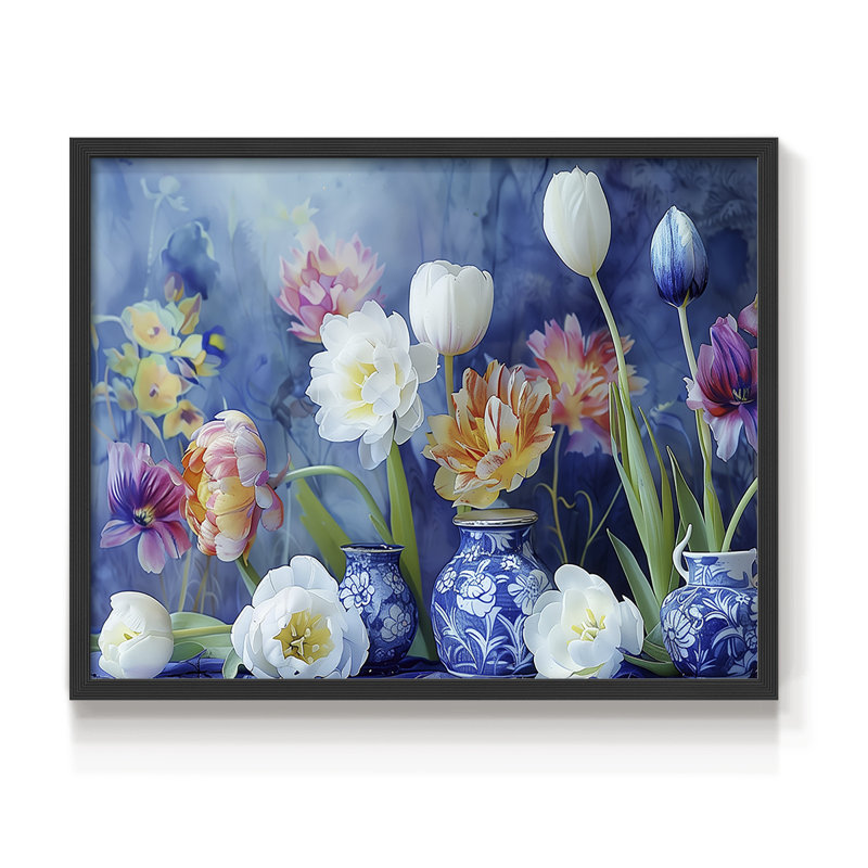 Floral Series-CX -Framed Print - Restickable