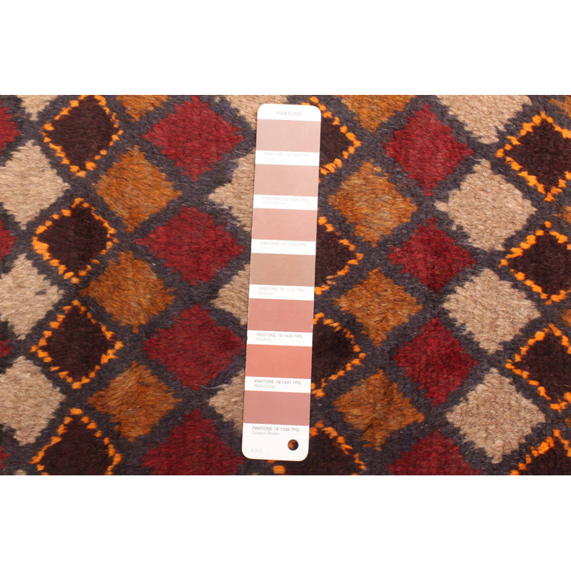 Tapis brun Rizbaft 3 pi 6 po x 6 pi 4 po