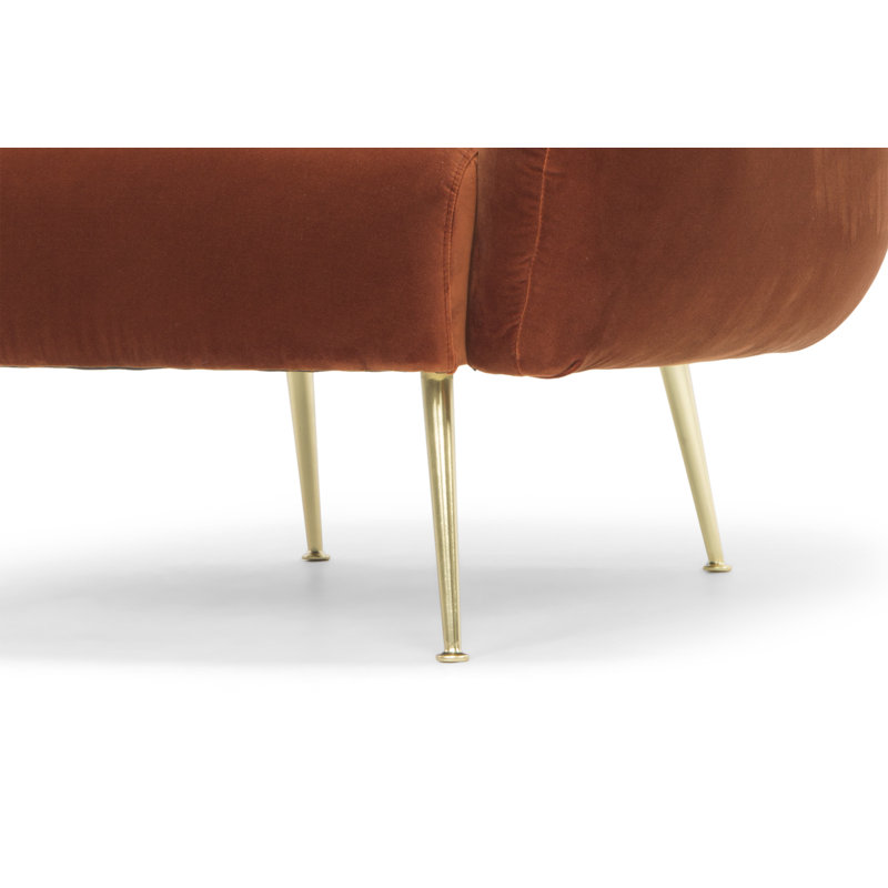 Metro Barrel Chair, Rust 