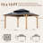 15 Ft. W x 13 Ft. D Solid Wood Patio Gazebo