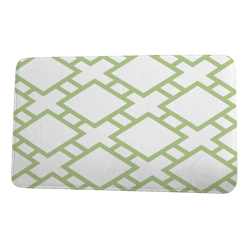 Tapis pour salle de bain Lemoine, H 18 po x L 30 po, Vert