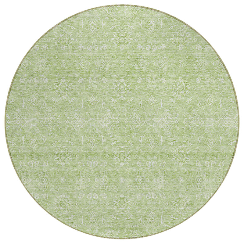 Tapis ivoire rond 8 po