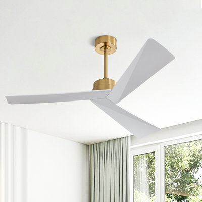 Breeleigh 52 "DC Ceiling Fan with Remote, Indoor Ceiling Fan, 3 ABS Blades
