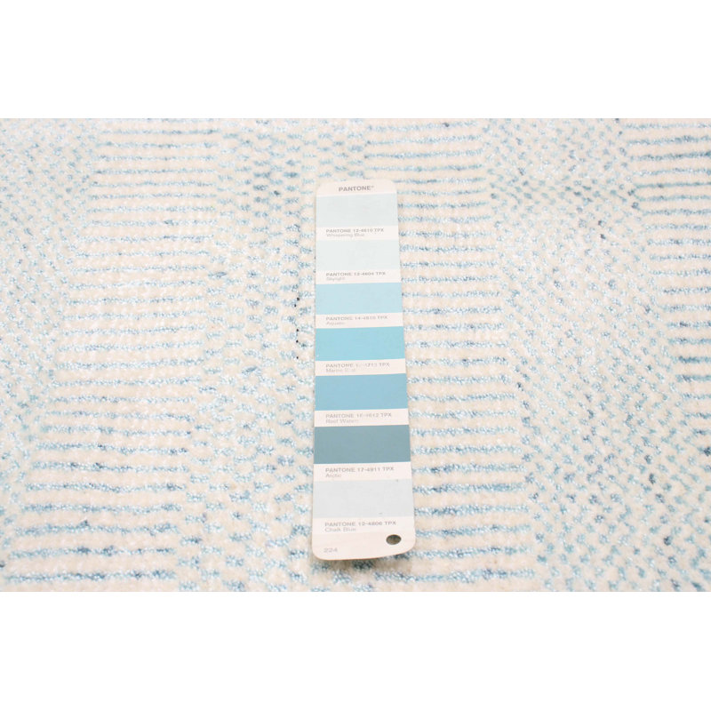 Tapis bleu clair unique 4 pi 1 po x 6 pi Lynnwood