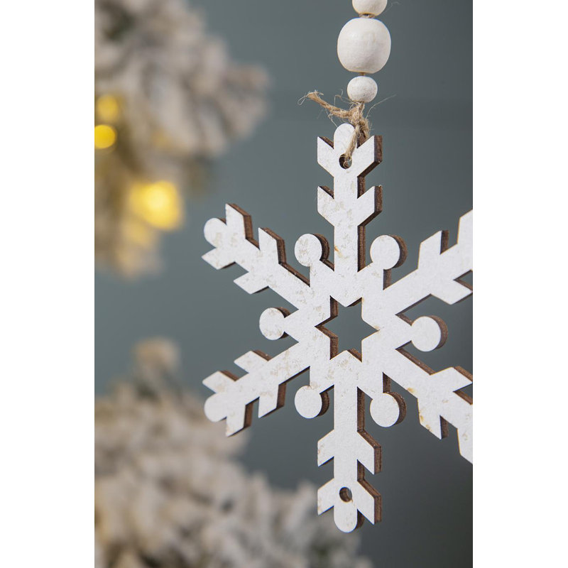 9.8x4.7" Snowflake Ornament, Hanging Home Decor Accents for Christmas Tree, Holiday Display, Set of 12