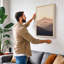 Mountains at Dawn Scandinavian - Wrapped Canvas-1516999003-1516999006