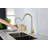 Kitchen Faucet With Pull Down Sprayer, High Arc Single Handle Kitchen Sink Faucet With Deck Plate, Commercial Modern Stainless Steel Kitchen Faucets-117237963